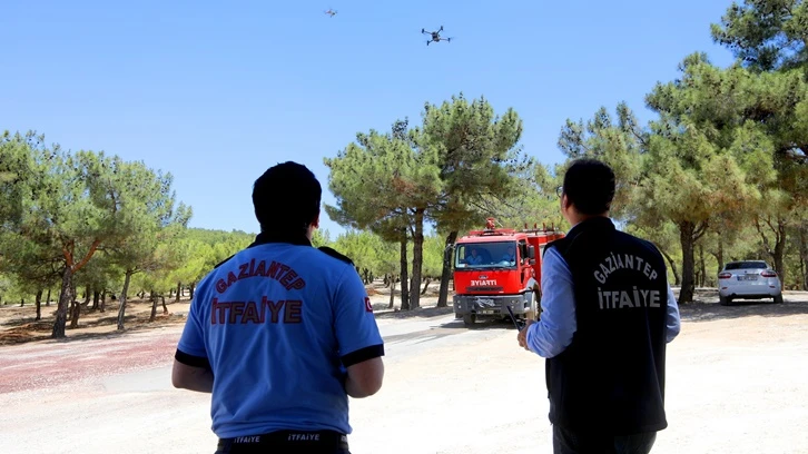 İtfaiyeden termal drone ile yangın nöbeti