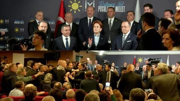 İYİ Parti'nin Ankara aday tanıtımında &quot;Başkan Mansur Yavaş&quot; sloganları 