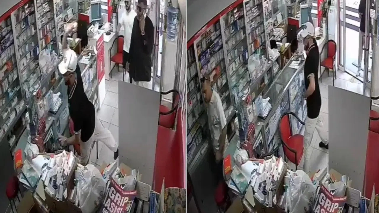 İzmir'de eczaneye yumurtalı saldırı!