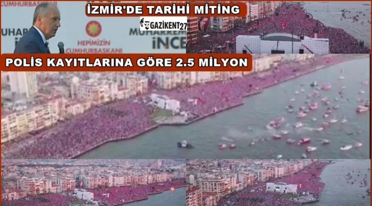 İzmir'de mahşeri kalabalık