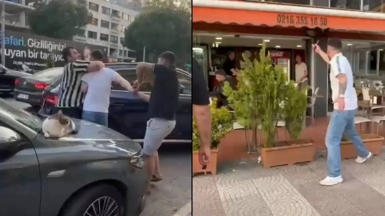 Kadıköy'de bıçaklı saldırgan dehşet saçtı: 'Senin boğazını keserim'