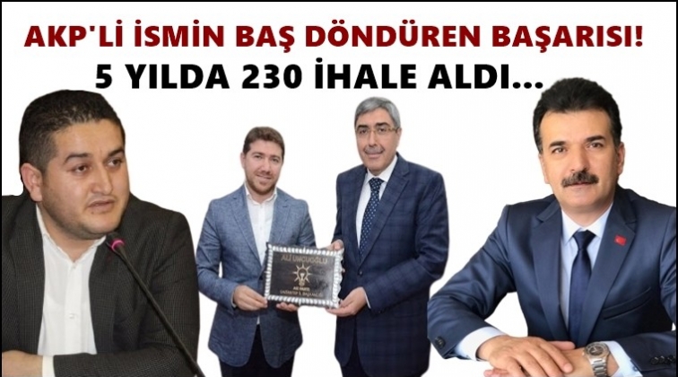 Kamu kurumlarından 230 ihale aldı!..