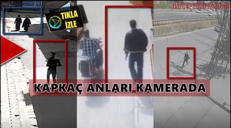Kapkaç anları kameralara yansıdı...