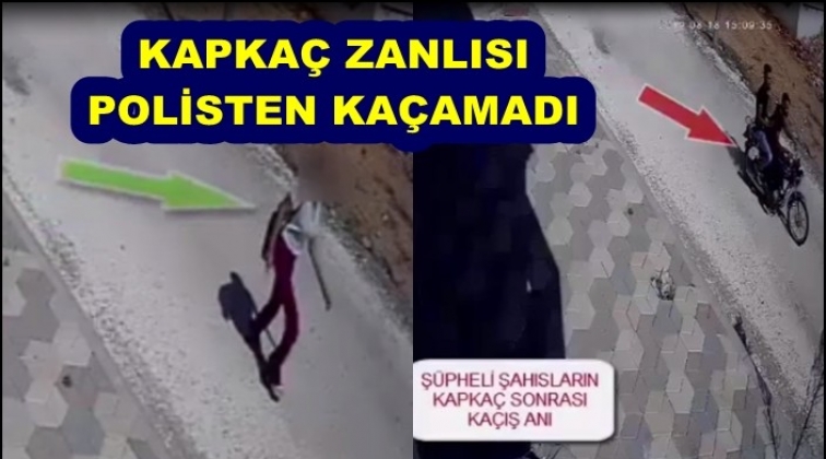 Kapkaç şüphelisi kameraya takıldı