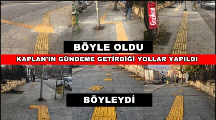 Kaplan g&uuml;ndeme getirdi. O yollar yapıldı