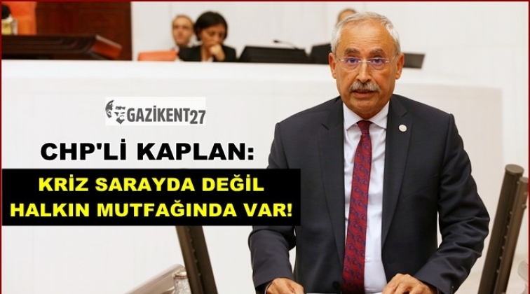 Kaplan: Kriz sadece Saray’da yok