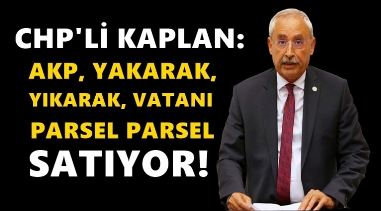 Kaplan: Ülke yangın yeri, Erdoğan çay dağıtıyor!