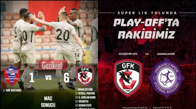 Gazişehir Play Off'ta