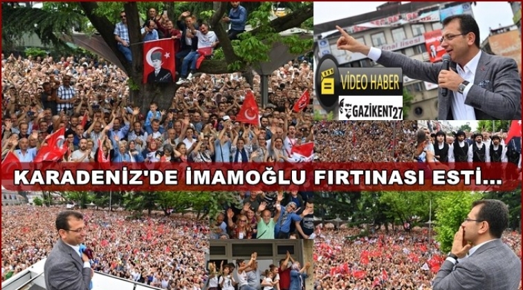 Karadeniz'de fırtına koptu...