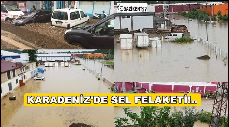 Karadenizi sel vurdu! 165 kişi mahsur kaldı...
