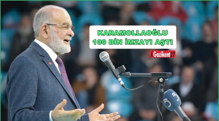 Karamollaoğlu 100 bin imzayı aştı