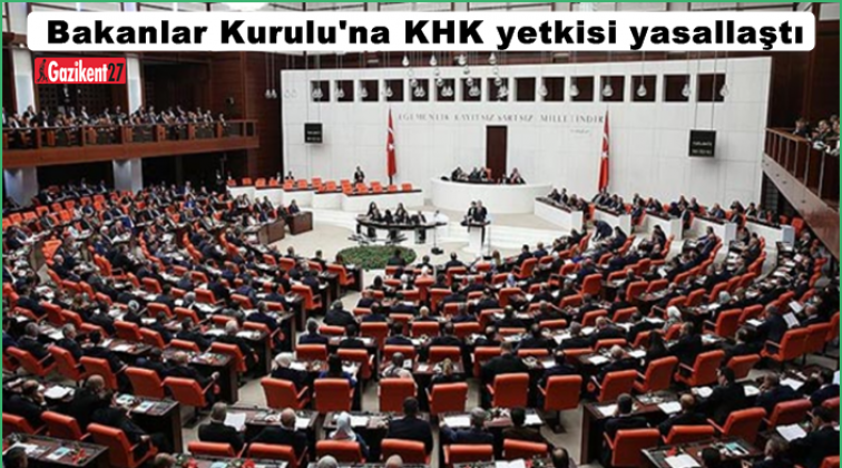 KHK yetkisi yasallaştı