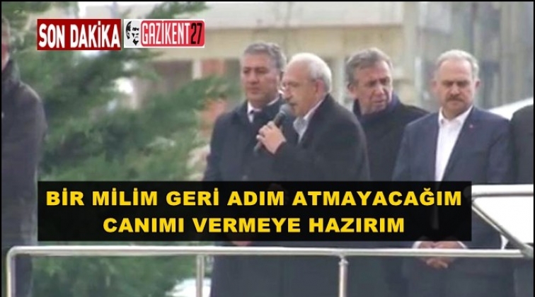 Kılı&ccedil;daroğlu: Asla vazge&ccedil;meyeceğiz...