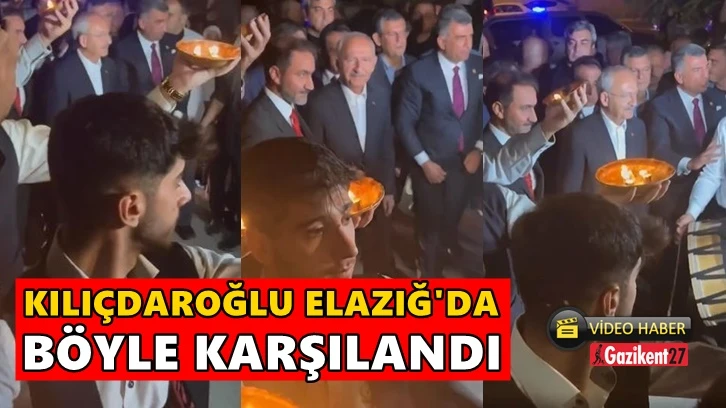 Kılıçdaroğlu Elazığ'da çayda çırayla karşılandı...