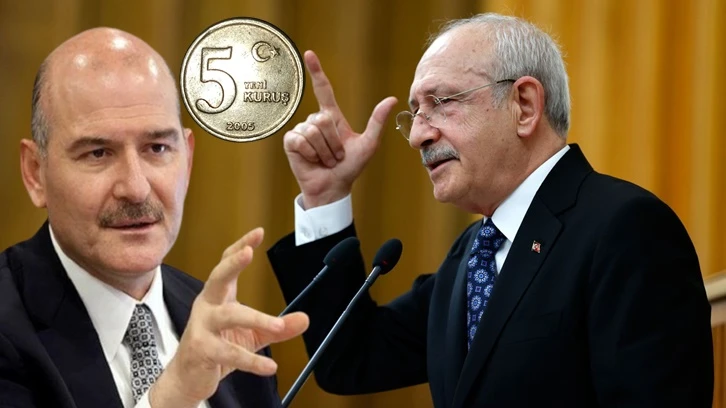 Kılıçdaroğlu'ndan Soylu'ya 5 kuruşluk dava!