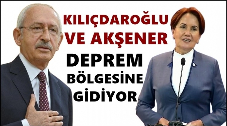 Kılıçdaroğlu ve Akşener İzmir’e gidiyor