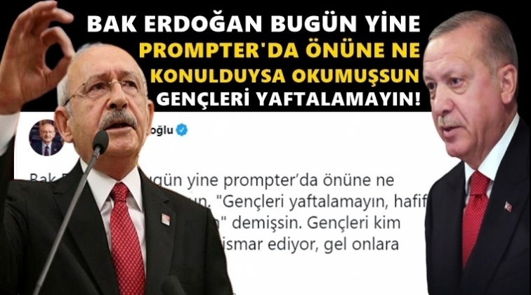 Kılıçdaroğlu'ndan Erdoğan'a: Prompterdan hikaye okuma...