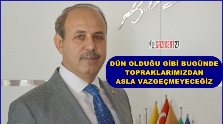 Kılı&ccedil;'tan 86'ıncı yıld&ouml;n&uuml;m&uuml; mesajı