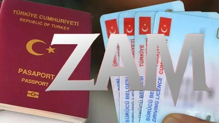 Kimlik, pasaport ve ehliyet fiyatları güncellendi!