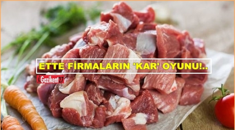 Kırmızı ette büyük oyun!