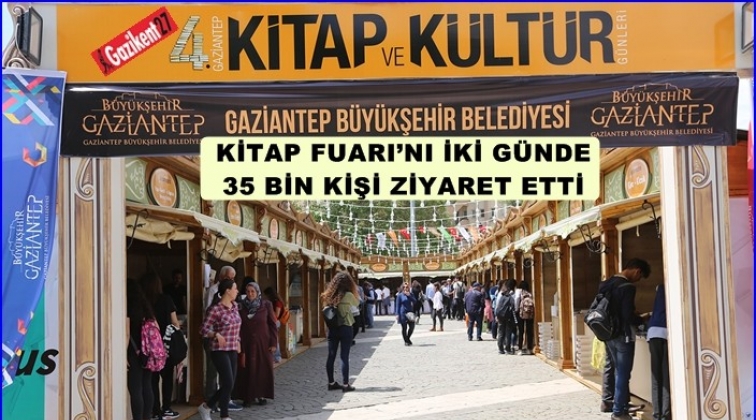 Kitap fuarını 35 bin kişi ziyaret etti