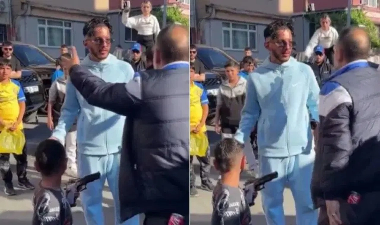 Klip çekiminde rapçinin silahını gerçek sandılar: 'Böyle, burada olmaz!'