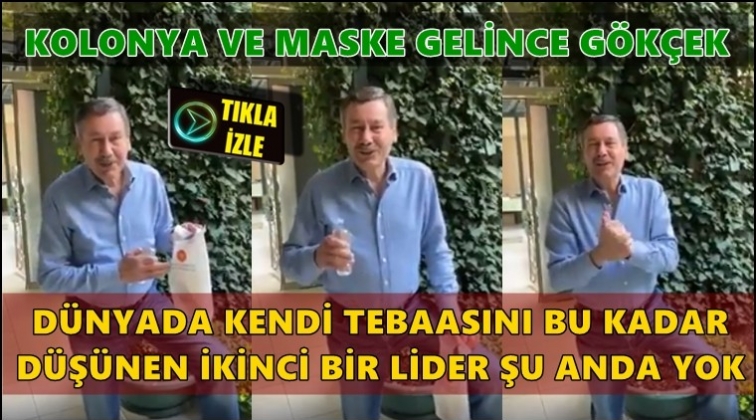 Kolonya ve maske gelince Melih Gökçek!