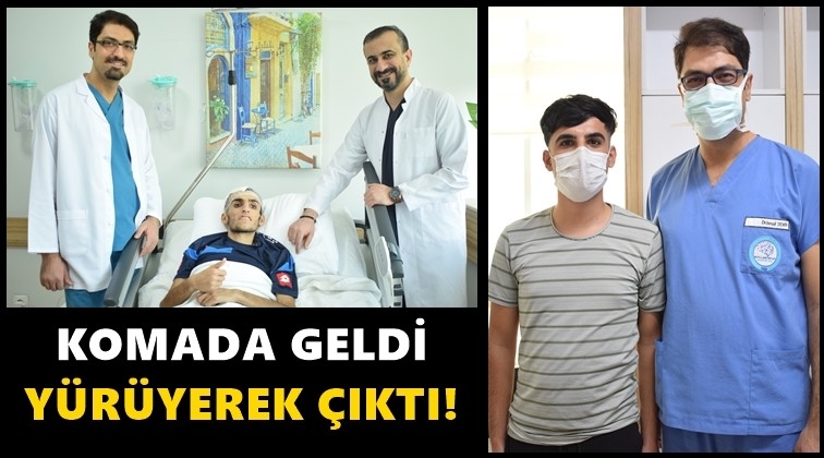 Komada geldiği ANKA’dan yürüyerek çıktı