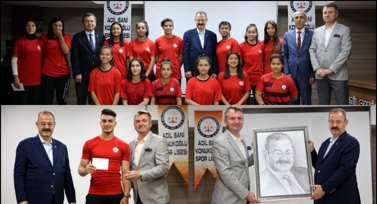 Konukoğlu Spor Lisesi öğrencilerine ödül