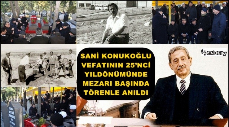 Konukoğlu, vefatının 25&rsquo;inci yılında kabri başında anıldı