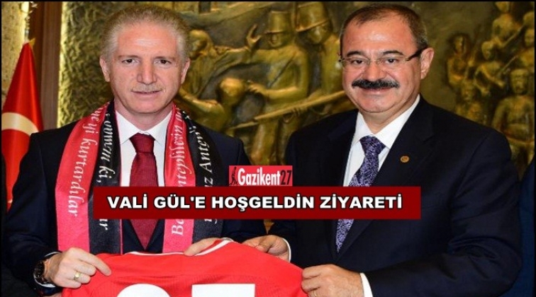 Konukoğlu'ndan Vali Gül'e hoşgeldin ziyareti