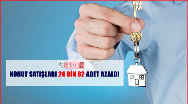 Konut satışları 24 bin azaldı