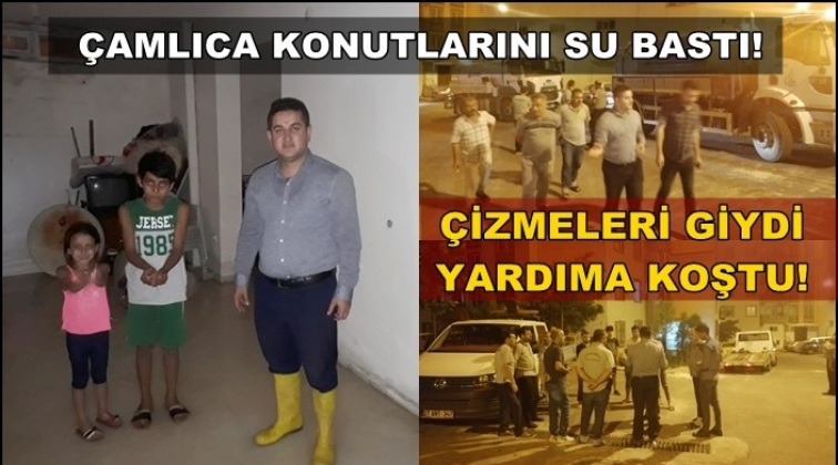 Konutları su bastı, sosyal medyadan yardım istediler