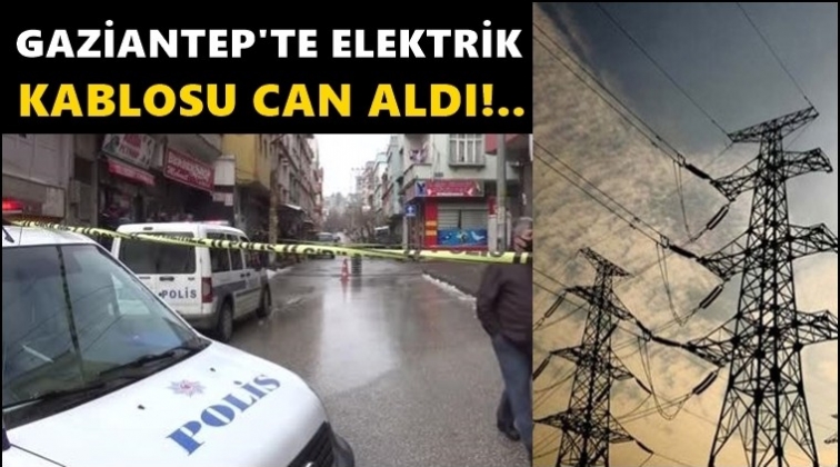 Kopan elektrik kablosu can aldı!