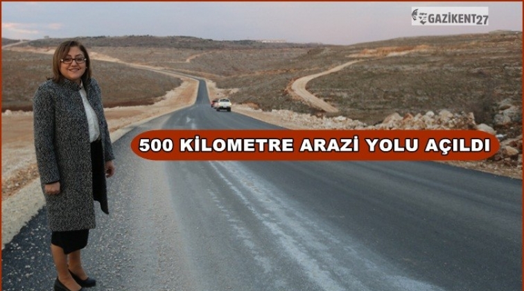 Köylerde 500 kilometre yeni arazi yolu açıldı