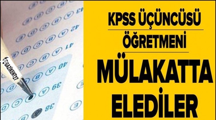 KPSS T&uuml;rkiye 3. s&uuml; m&uuml;lakatta beş dakikada elendi!