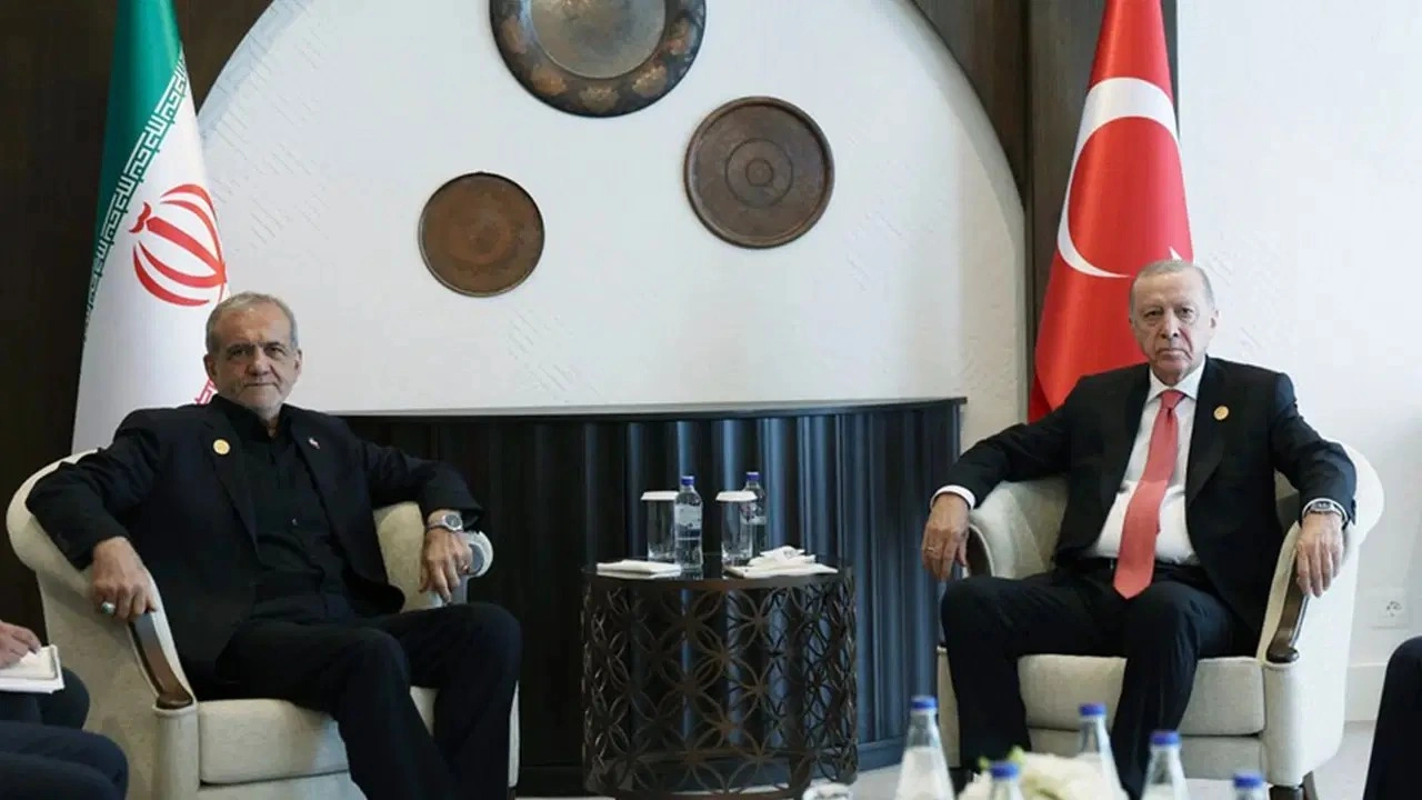 Kritik temas: Erdoğan, İran Cumhurbaşkanı Pezeşkiyan ile görüştü