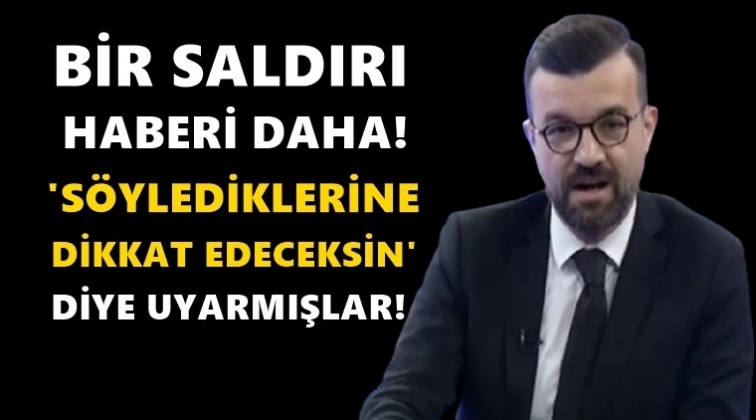 KRT TV programcısına saldırı!