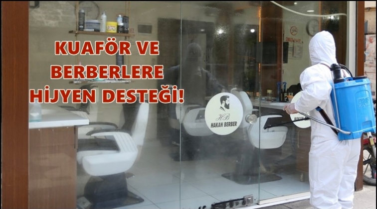 Kuaför ve berberlere hijyen desteği