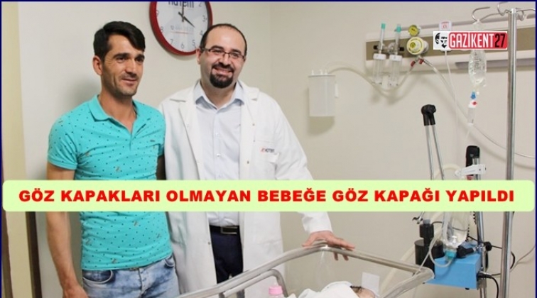 Kulak arkasından par&ccedil;a alınarak g&ouml;z kapağı yapıldı