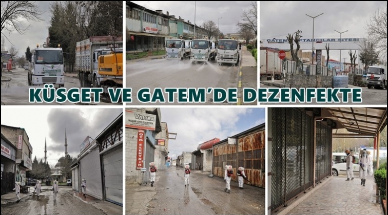 Küsget ve Gatem'de dezenfekte çalışması