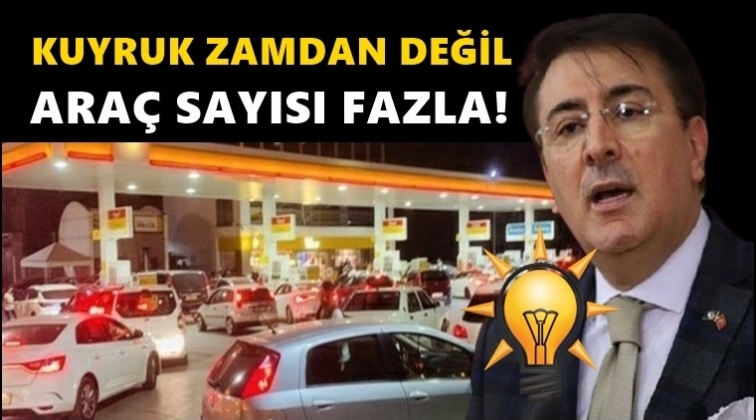 Kuyruk zamdan değil, araç sayısı fazlaymış!