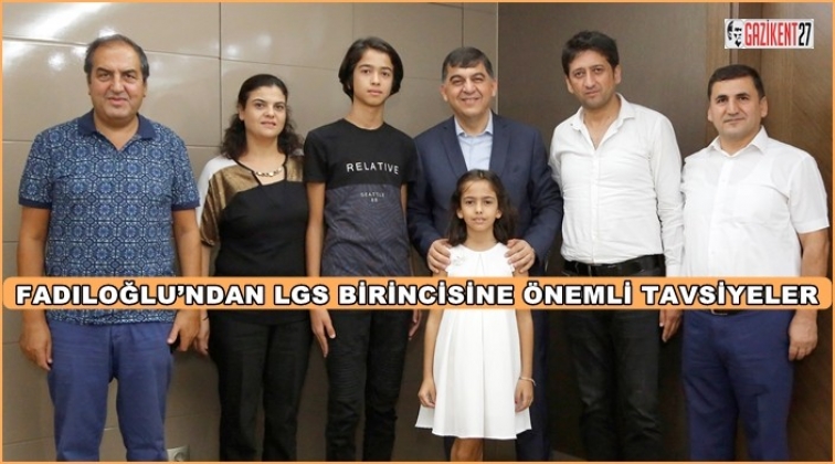 LGS Türkiye birincisi Berke Fadıloğlu’nu ziyaret etti