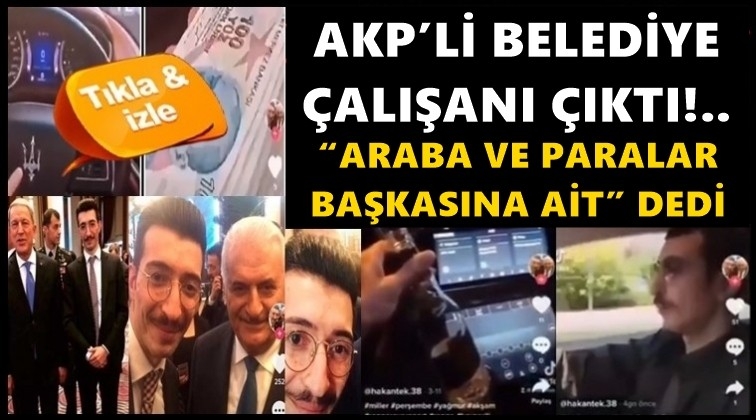 Lüks araçta para sayan AKP’li belediye personeli çıktı!