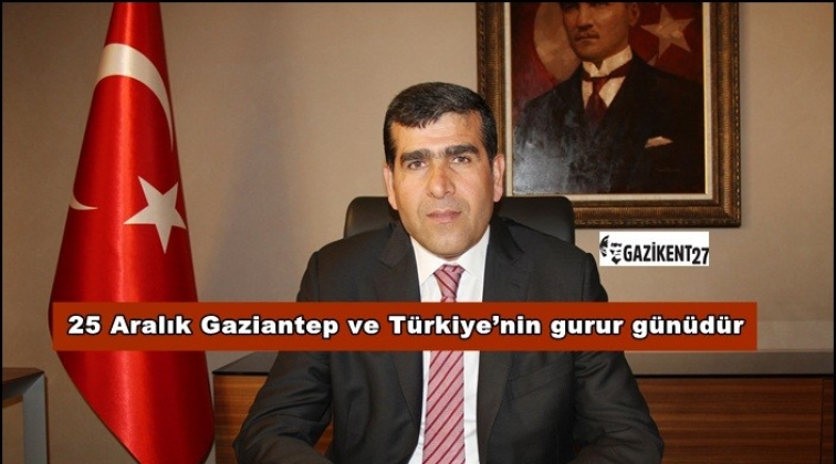 Mahsum Altunkaya'dan 25 Aralık mesajı