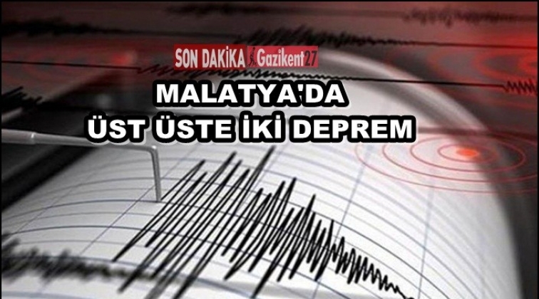 Malatya &uuml;st &uuml;ste iki kez sallandı