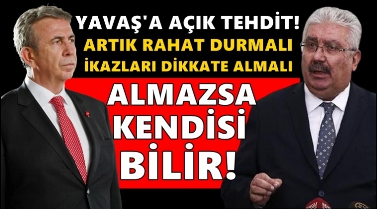 Mansur Yavaş'a bir tehdit daha: Bizden söylemesi...