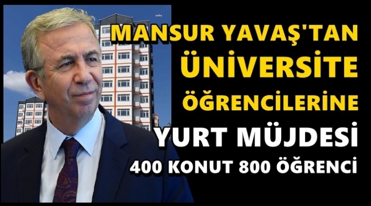 Mansur Yavaş'tan öğrencilere müjde!