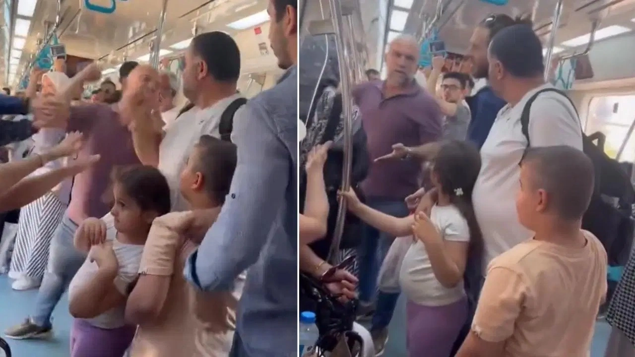 Marmaray'da korkunç olay... İki çocuğunun yanında darbedildi: Emniyet'ten açıklama geldi