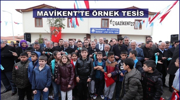 Mavikent Sosyal Tesisi hizmete sunuldu
